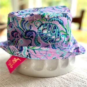 Lilly Pulitzer Lavender and Teal Patterned Hat